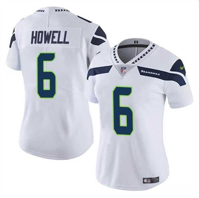 Women's Seattle Seahawks #6 Sam Howell White Vapor Limited Stitched Jersey Dzhi,We sell and wholesale Women's Seattle Seahawks #6 Sam Howell White Vapor Limited Stitched Jersey Dzhi on line form chian!